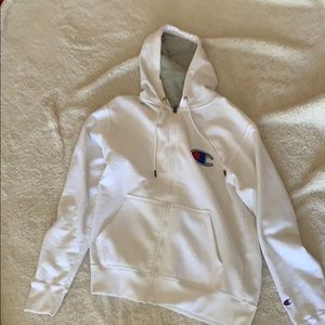 Champion White Hoodie